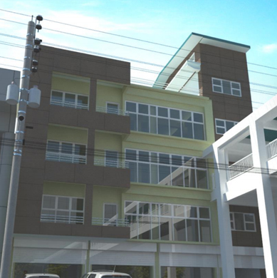 FOUR-STOREY COMMERCIAL BUILDING WITH ROOF DECK